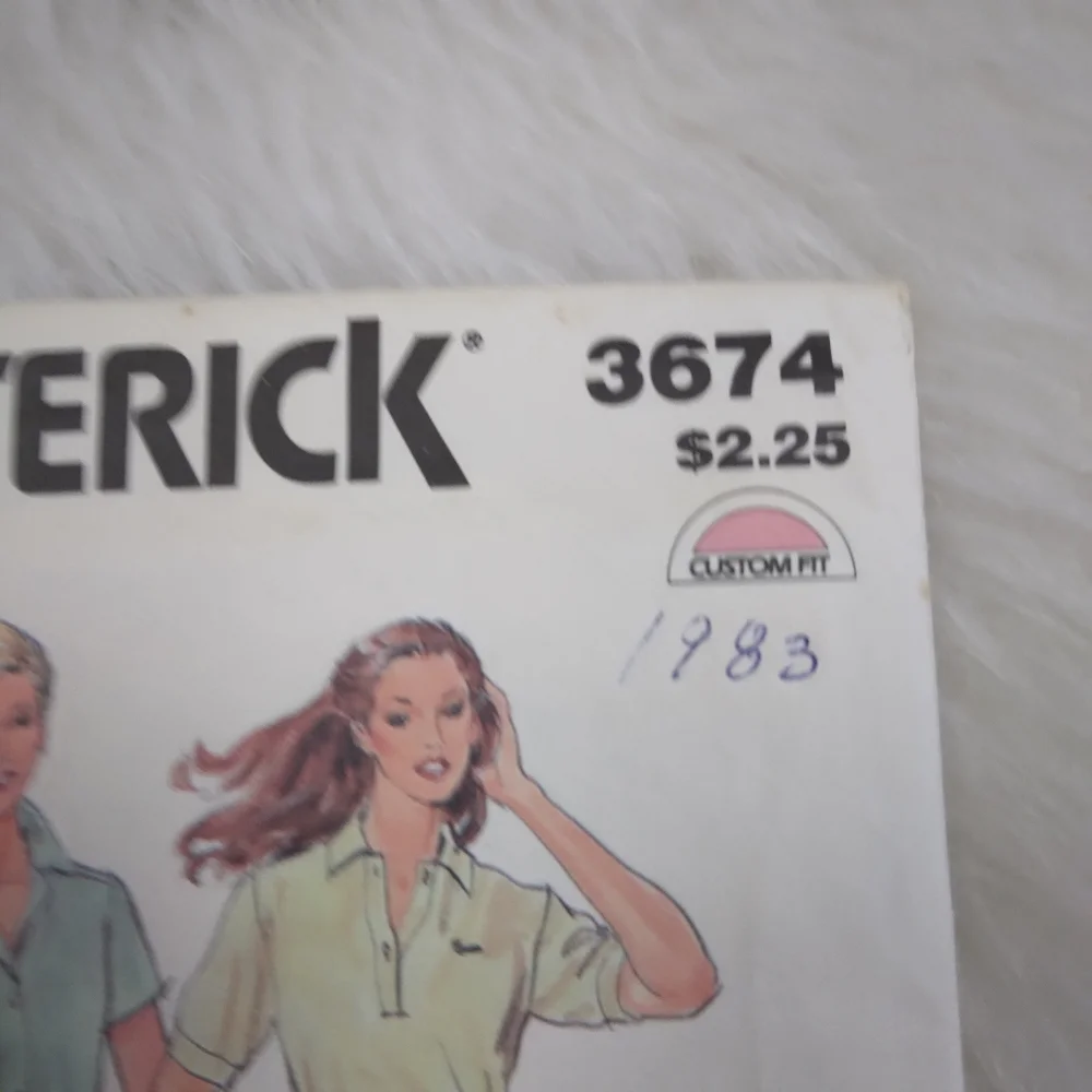 BUTTERICK 3674 SZ 14-18, Misses Button Front Skirt With Waistband And Pockets